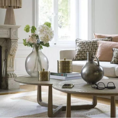 Table basse ronde en bois Noxtam