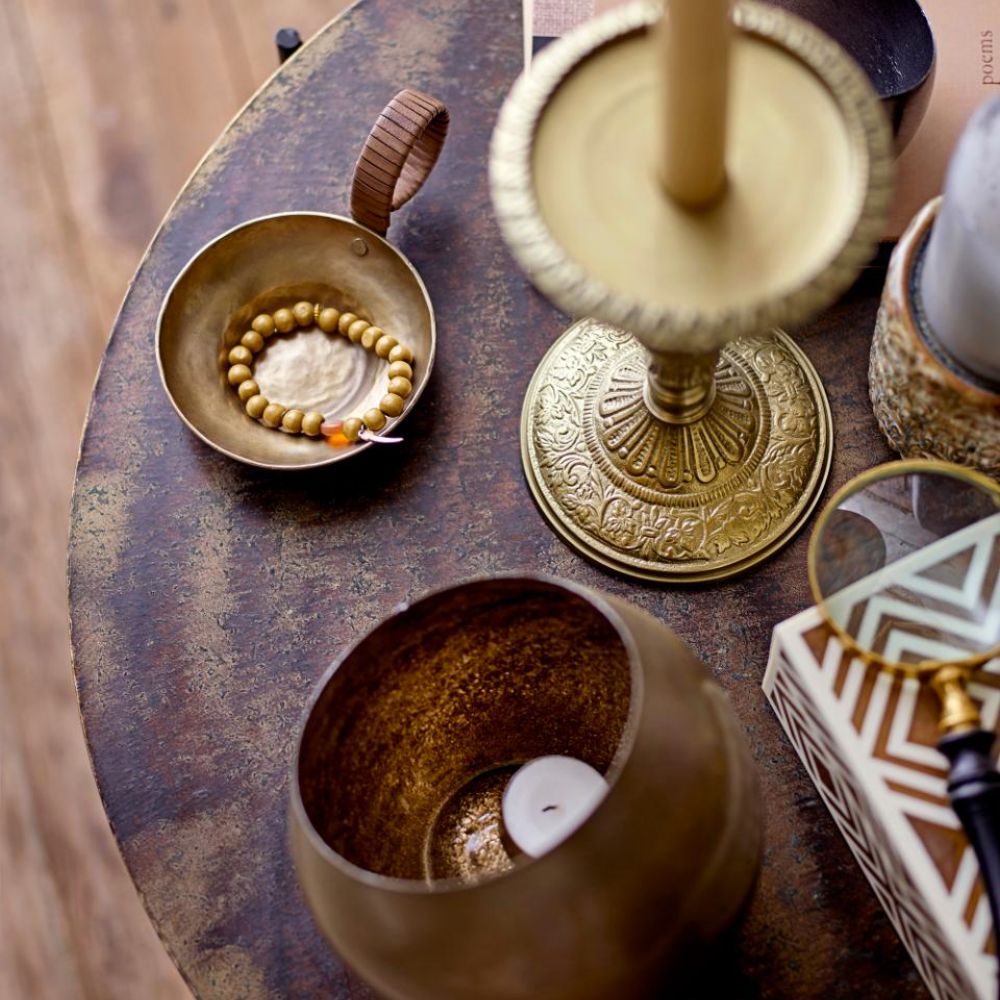 Bougeoir Mellie - Laiton