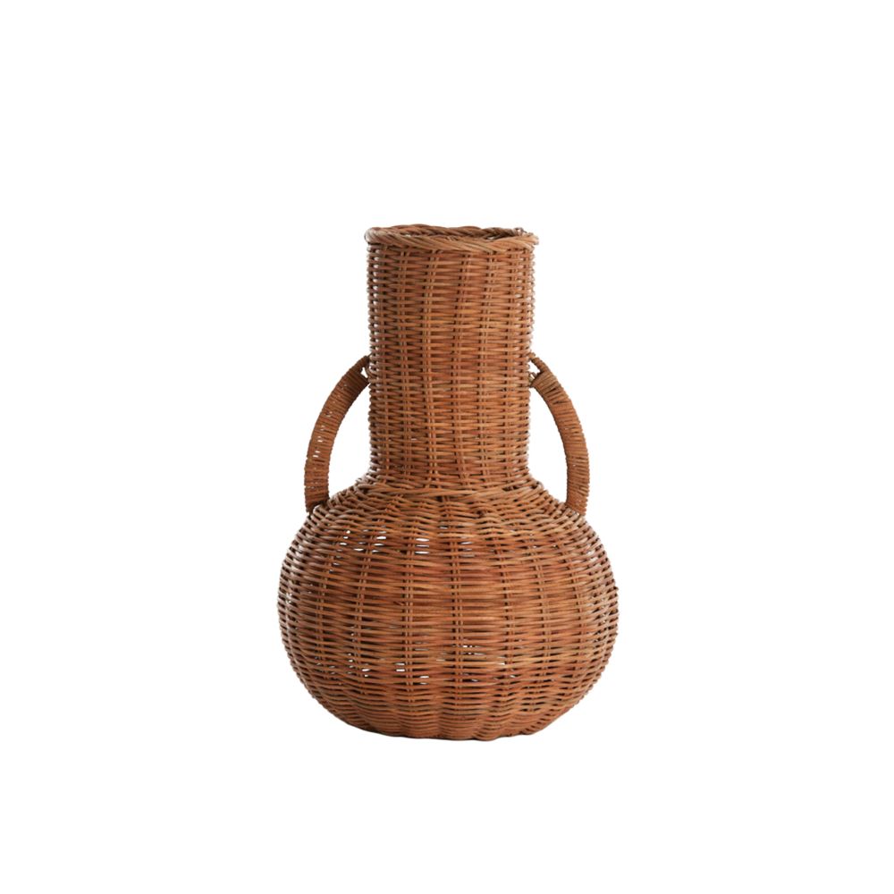Vase en rotin Nally Brown