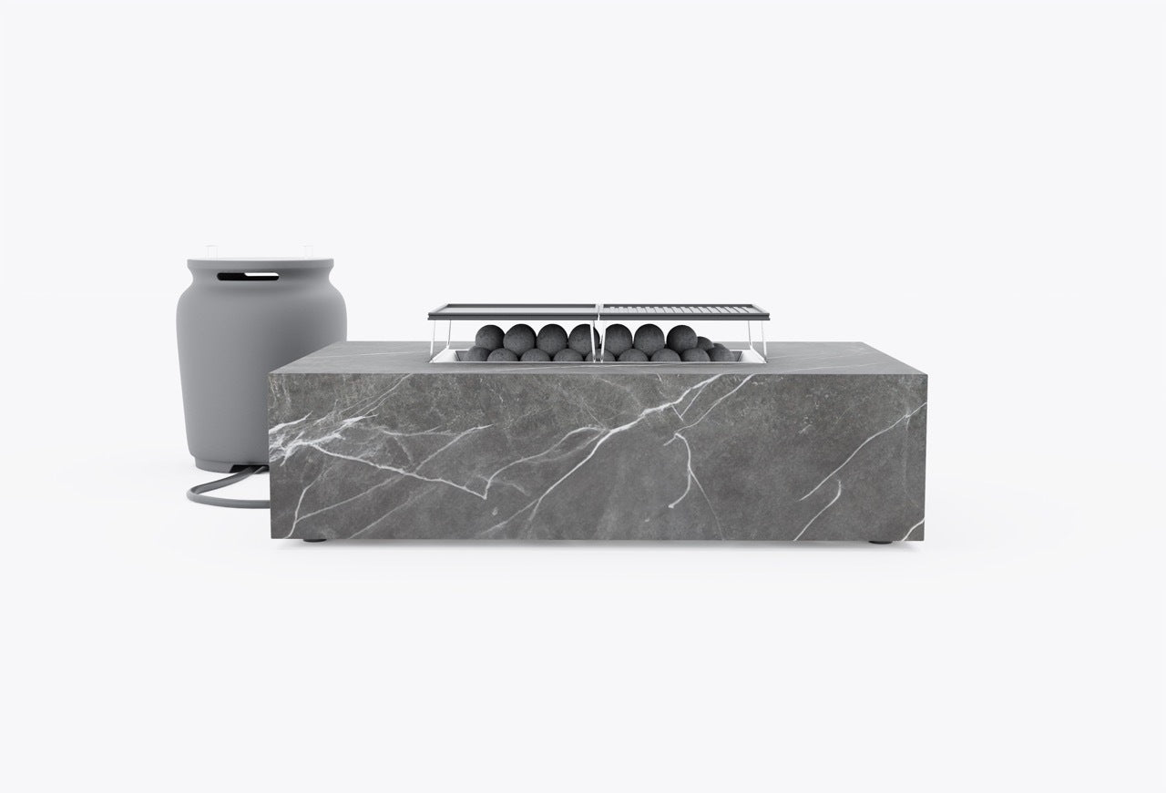 Ensemble de cuisson pour foyer OuterStone + couvercle pour réservoir de propane - Rectangulaire