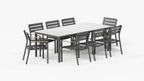 Table à manger d'extérieur OuterStone + 8 fauteuils de salle à manger 595
