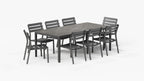 Table à manger d'extérieur OuterStone + 8 chaises sans accoudoirs 595