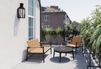 Causeuse flexible en osier et aluminium