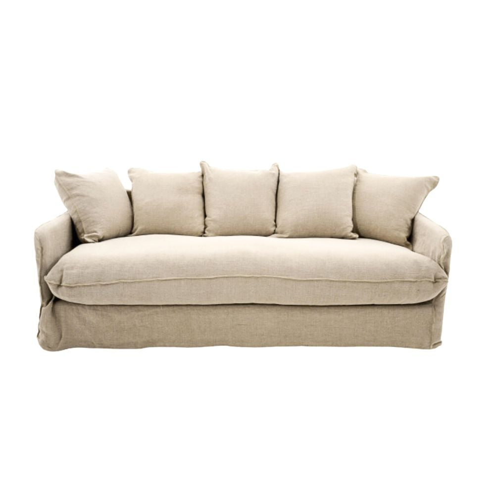 Canapé Flamant Hira – Lin naturel, confort et style intemporels