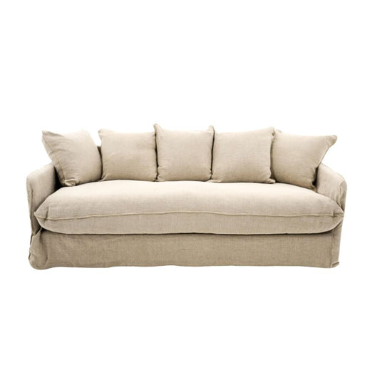 Canapé Flamant Hira – Lin naturel, confort et style intemporels