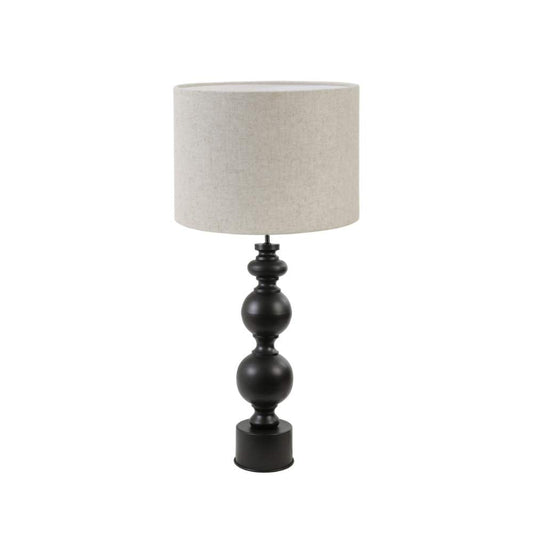 Lampe Maggie surdimensionnée avec abat-jour en lin