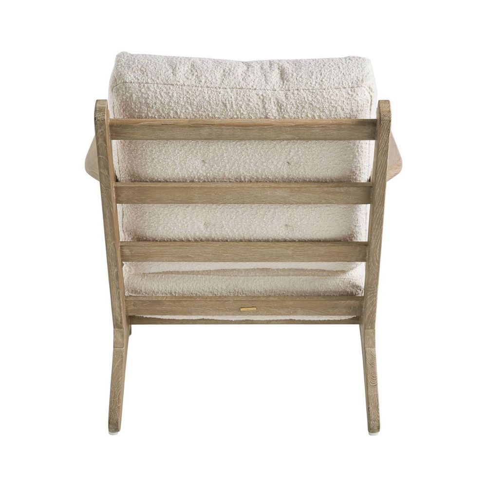 Fauteuil en lin Blanc d'Ivoire Tara