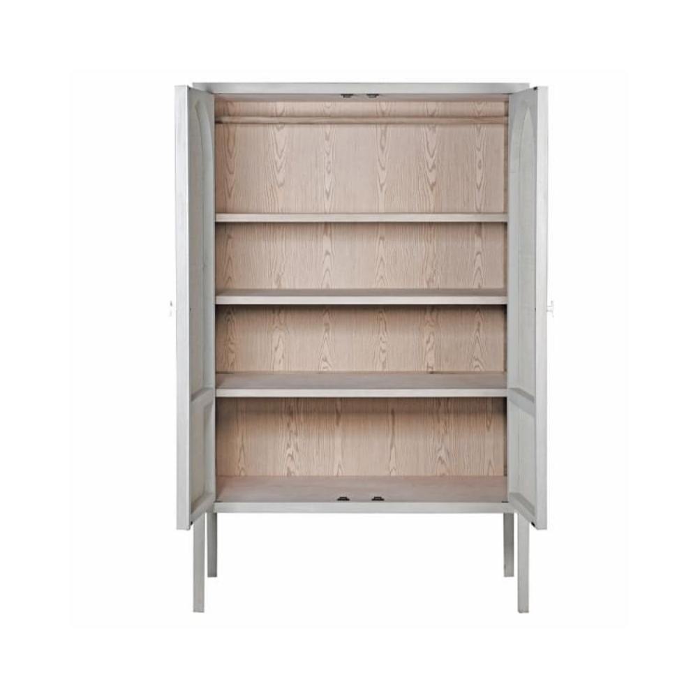 Armoire en rotin blanchi Taranto