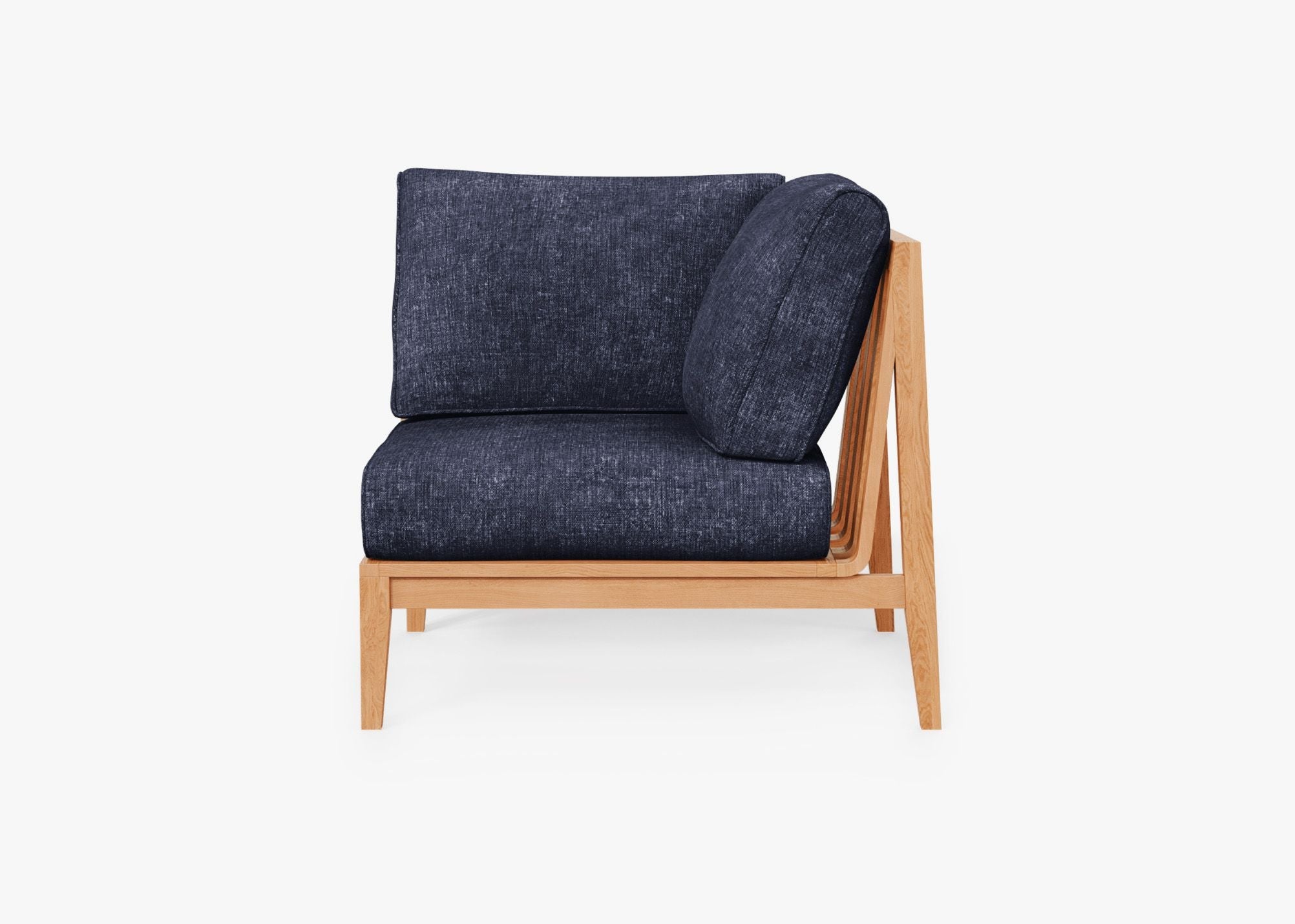 Chaise d'angle d'extérieur en teck - Gauche