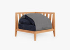 Chaise d'angle d'extérieur en teck - Gauche