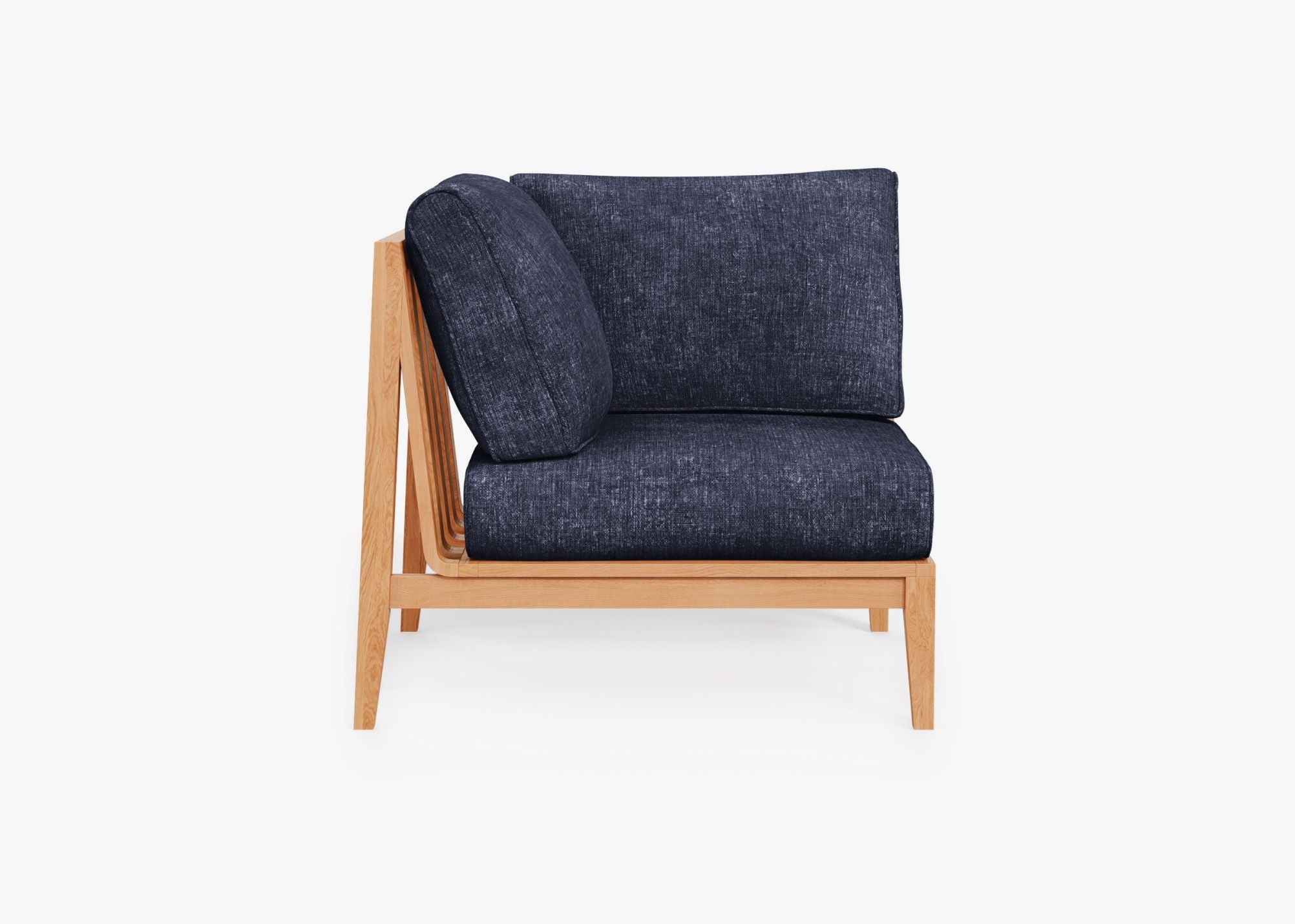 Chaise d'angle d'extérieur en teck - Droite