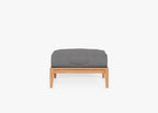 Pouf d'extérieur en teck