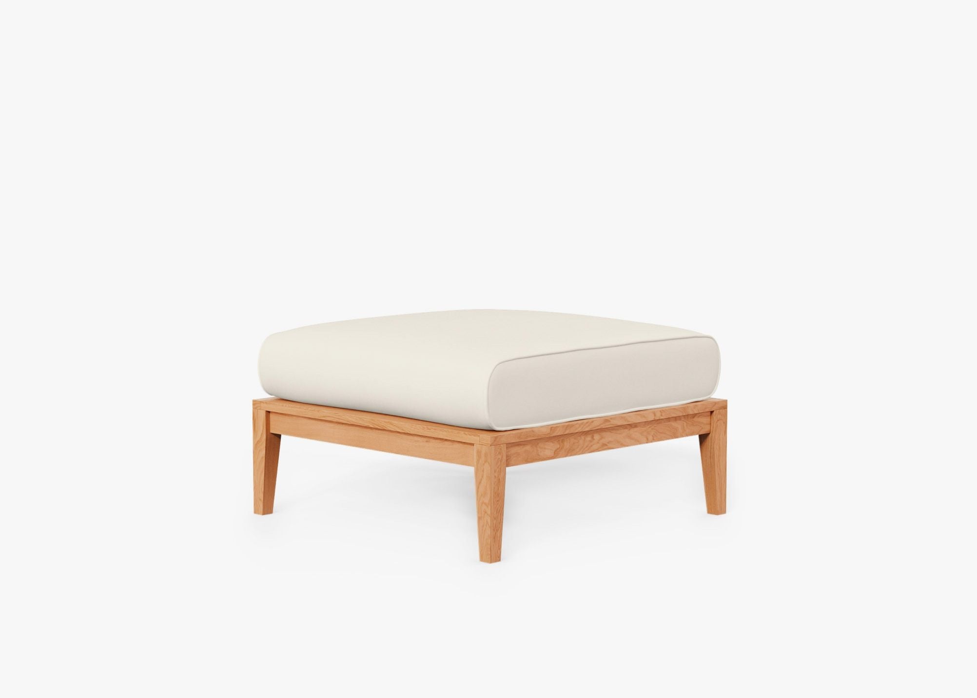 Pouf d'extérieur en teck