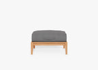 Pouf d'extérieur en teck