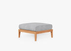 Pouf d'extérieur en teck