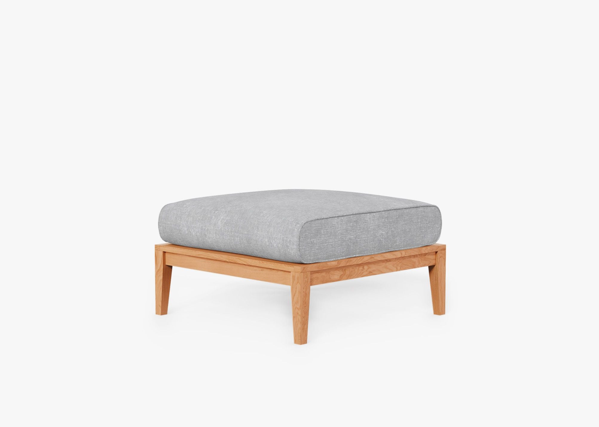 Pouf d'extérieur en teck