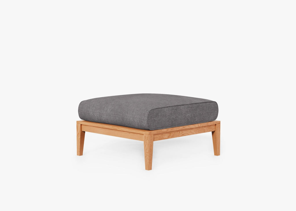 Pouf d'extérieur en teck