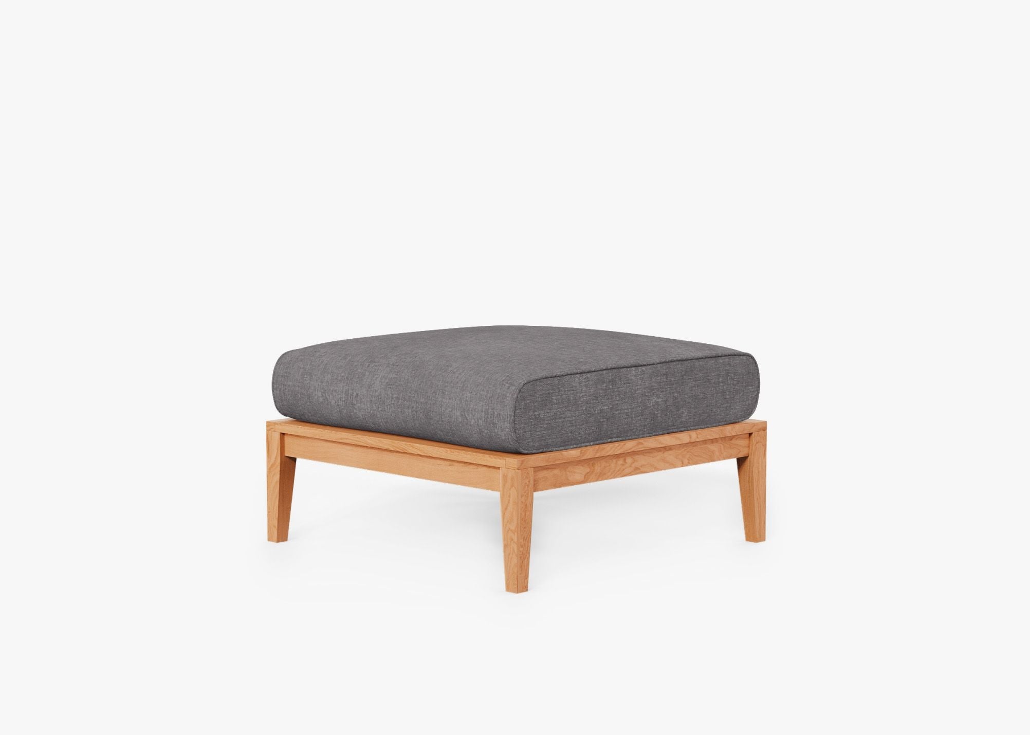 Pouf d'extérieur en teck