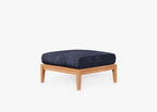 Pouf d'extérieur en teck