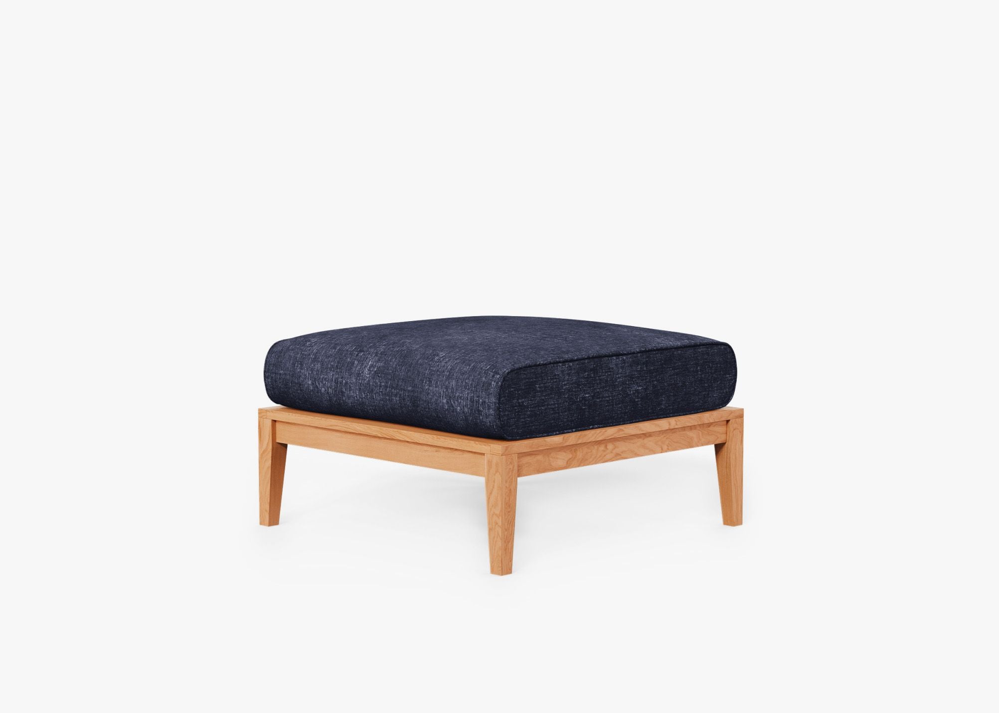Pouf d'extérieur en teck