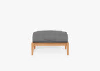Pouf d'extérieur en teck