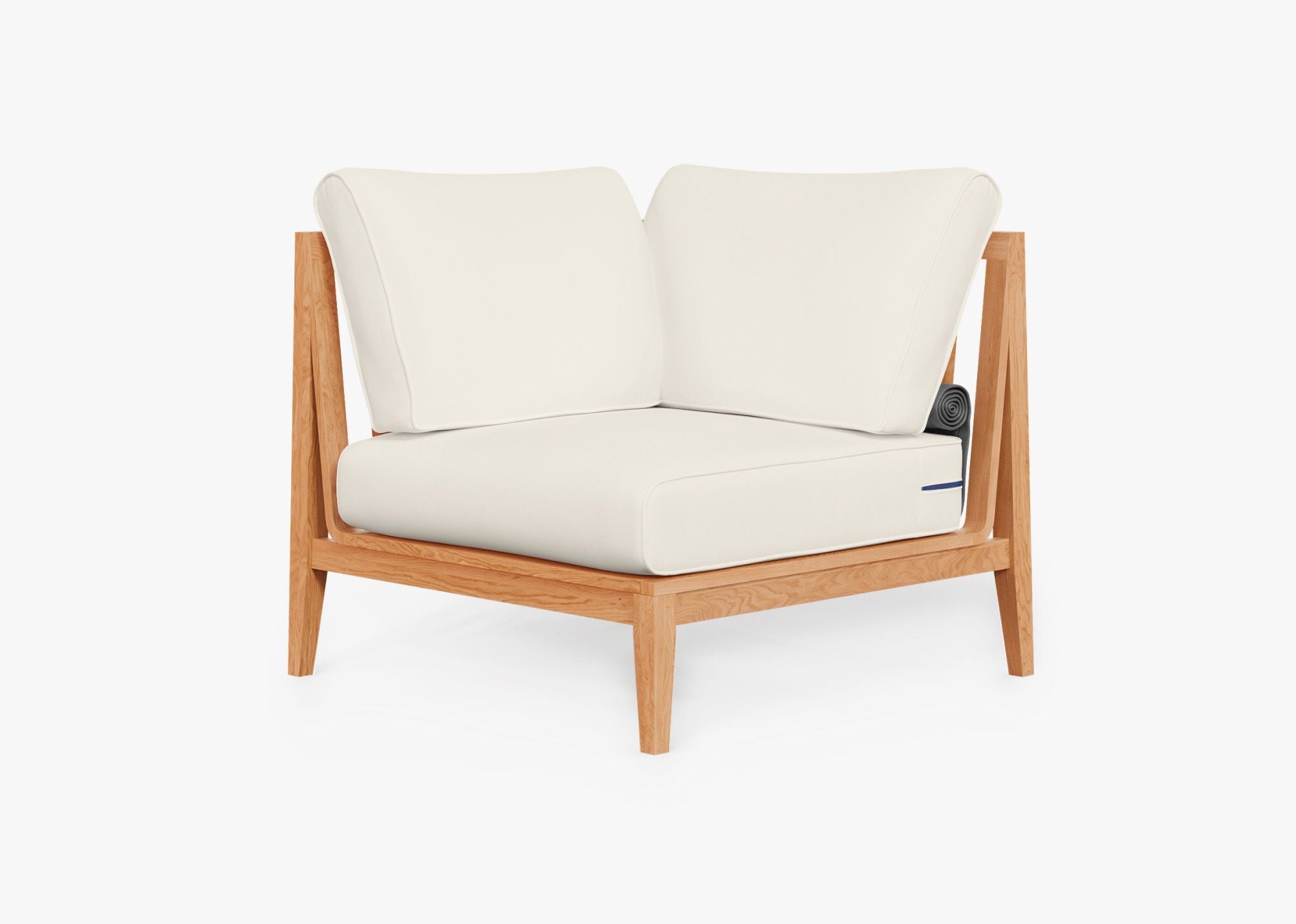 Fauteuil d'extérieur sectionnel en teck - Droite