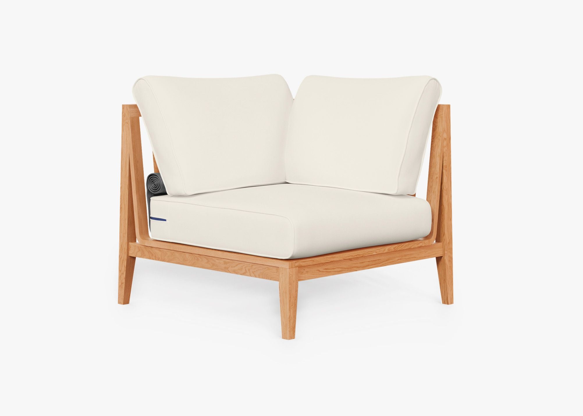 Fauteuil d'extérieur sectionnel en teck - Gauche