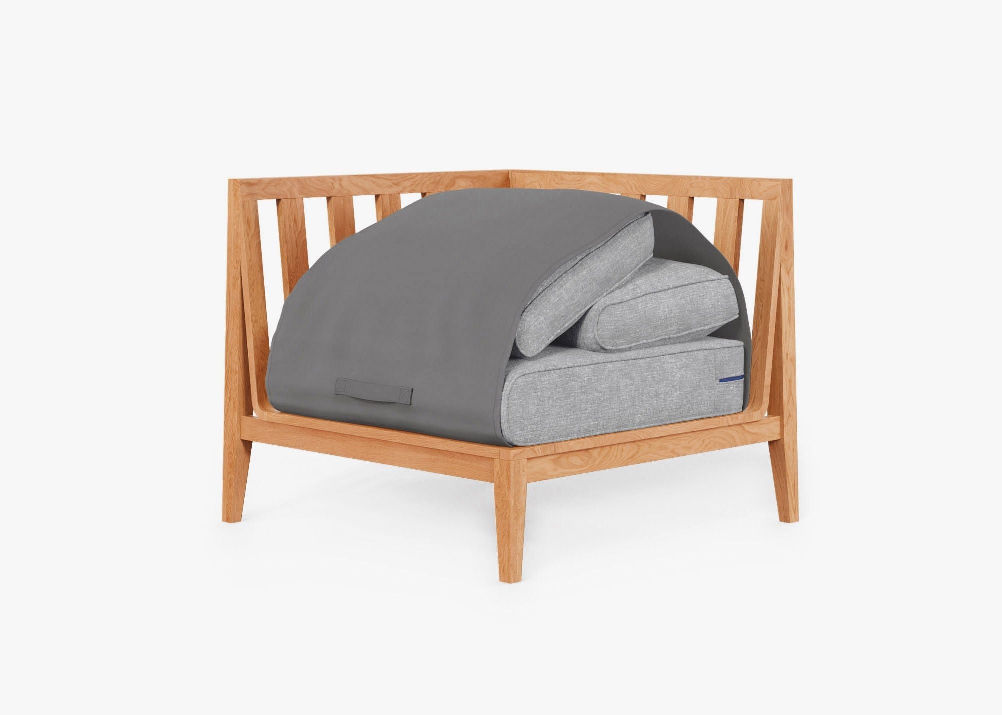 Fauteuil d'extérieur sectionnel en teck - Droite