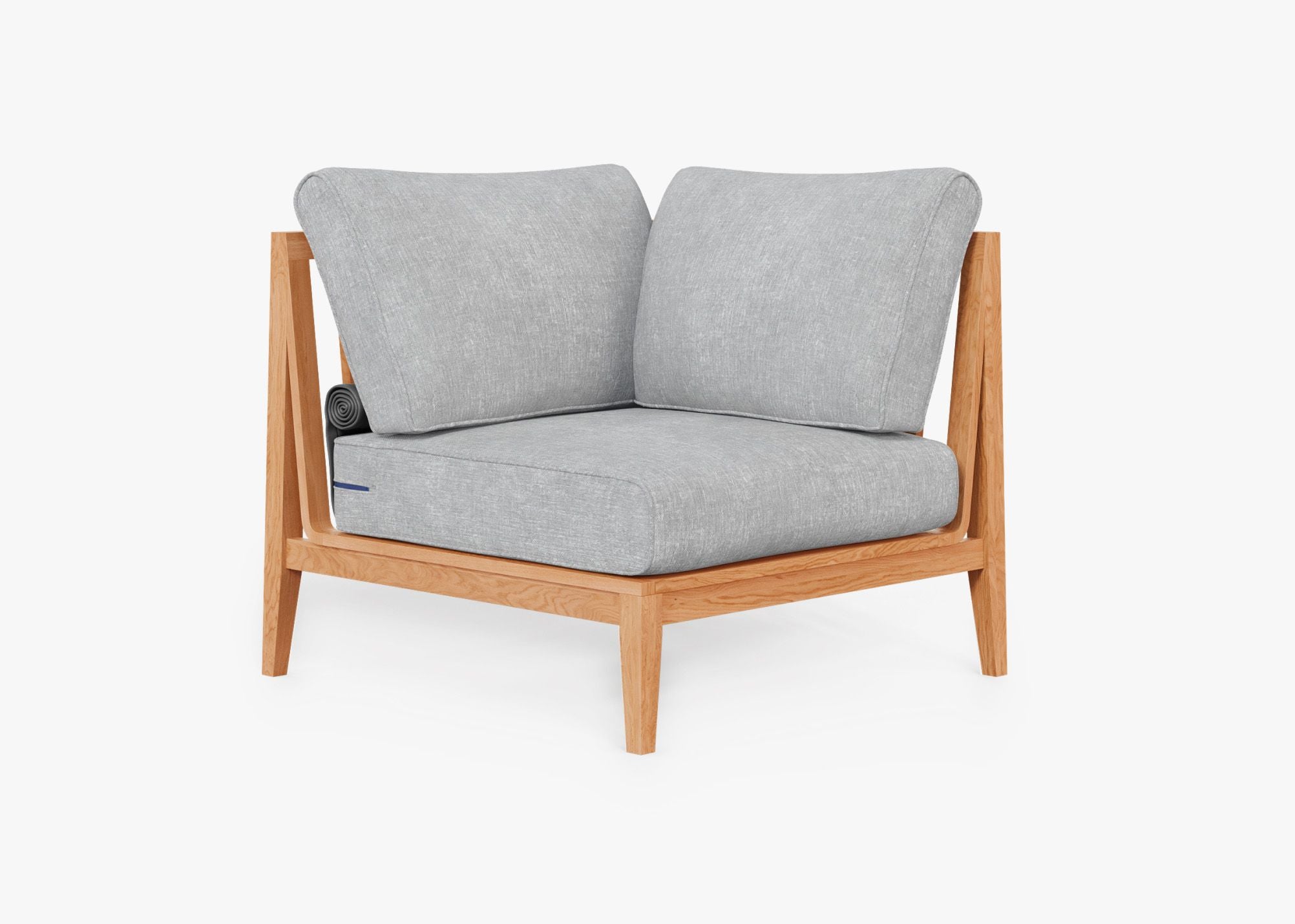 Fauteuil d'extérieur sectionnel en teck - Gauche