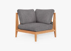 Fauteuil d'extérieur sectionnel en teck - Droite
