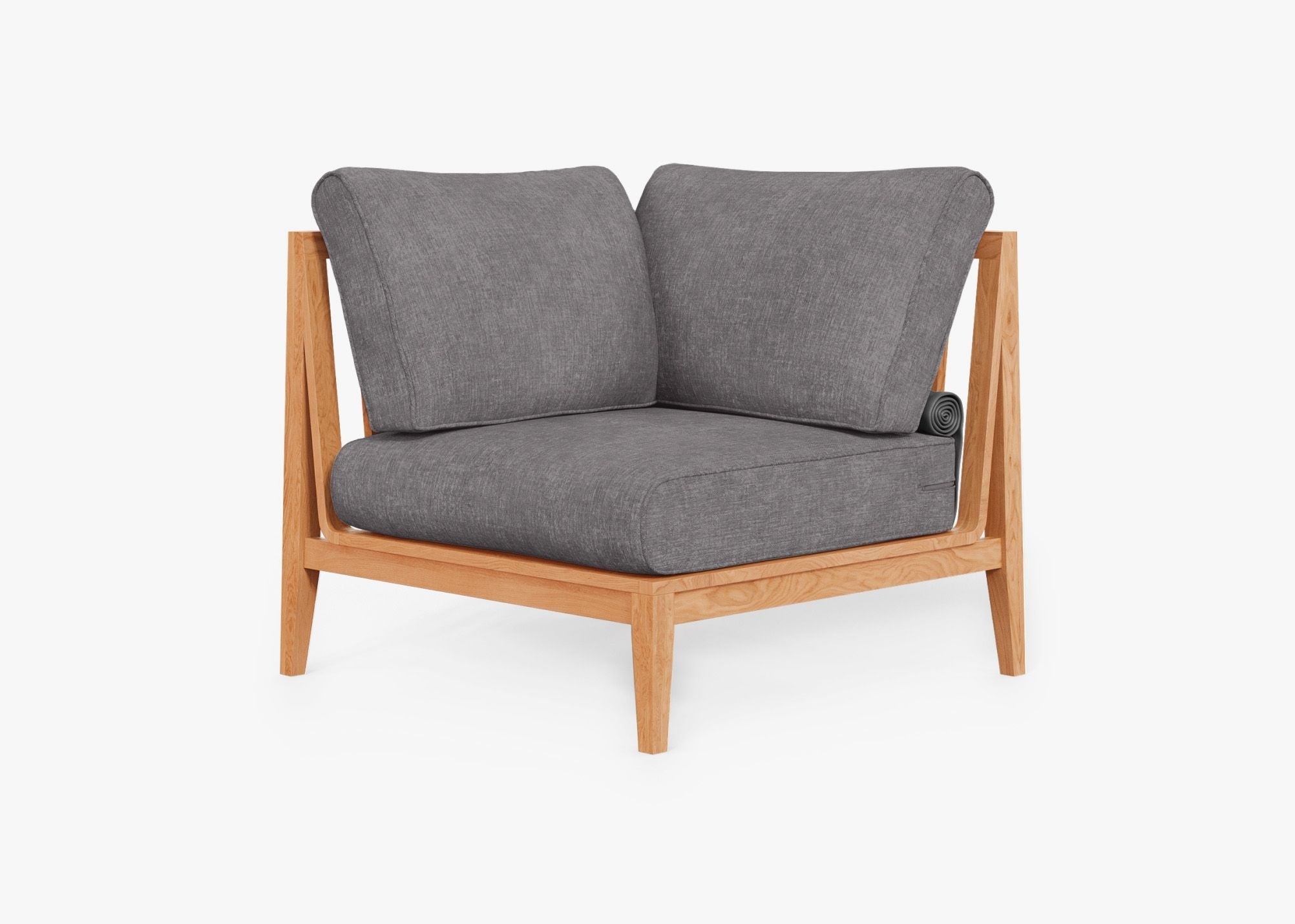 Fauteuil d'extérieur sectionnel en teck - Droite