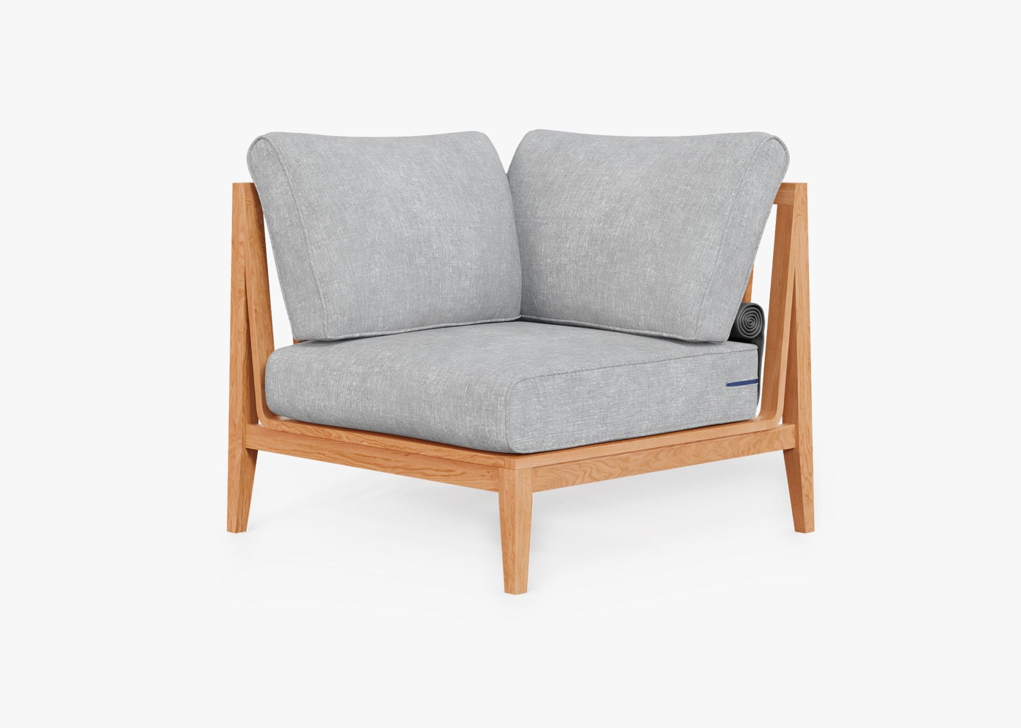 Fauteuil d'extérieur sectionnel en teck - Droite