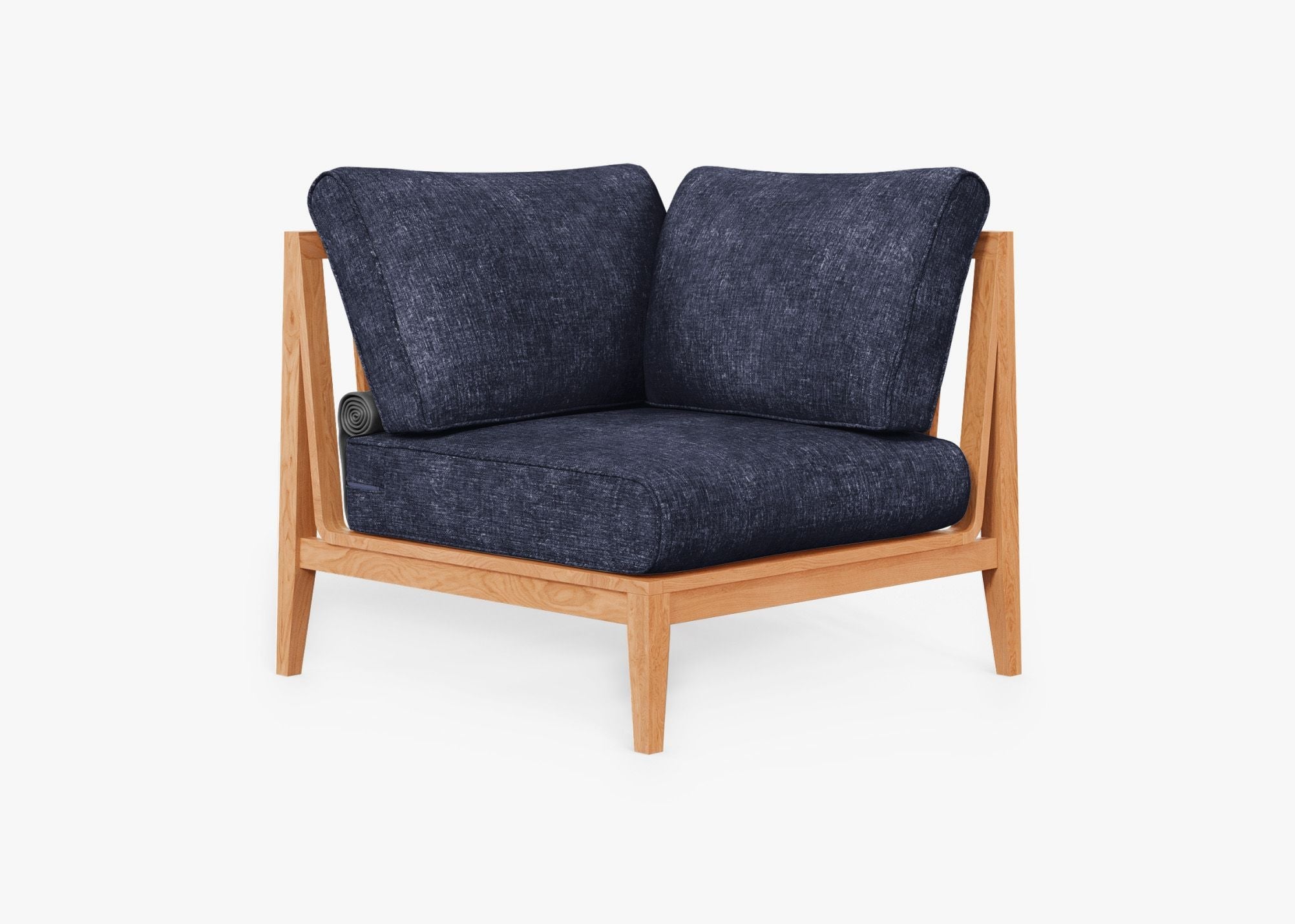 Fauteuil d'extérieur sectionnel en teck - Gauche