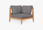 Fauteuil d'extérieur sectionnel en teck - Gauche