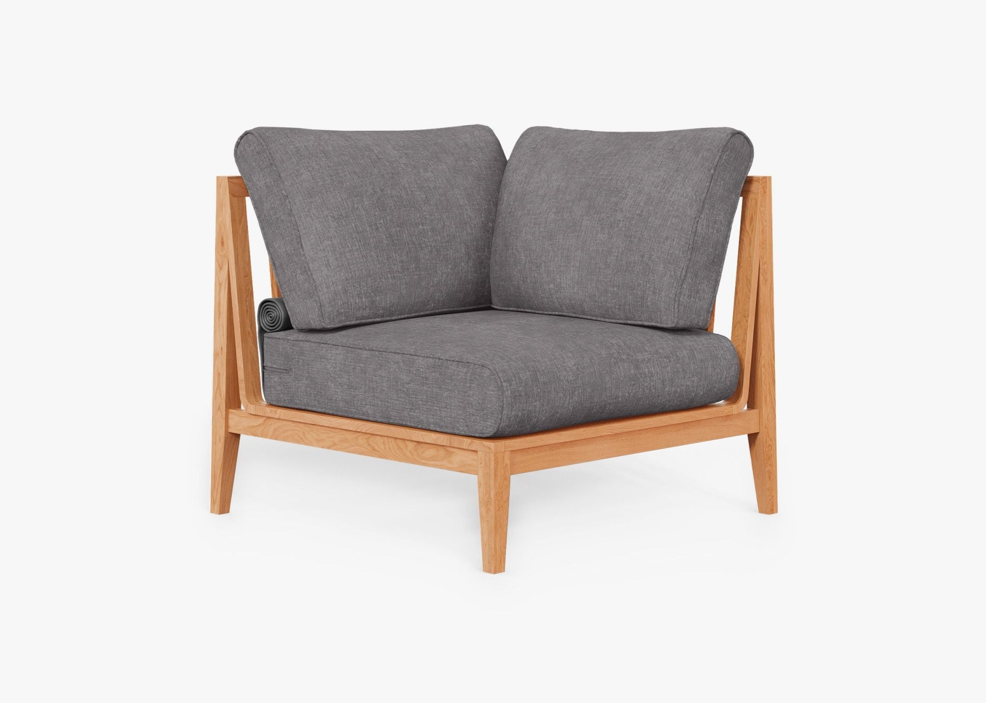 Fauteuil d'extérieur sectionnel en teck - Gauche