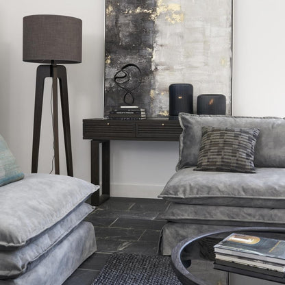 Canapé Theo - Velours gris