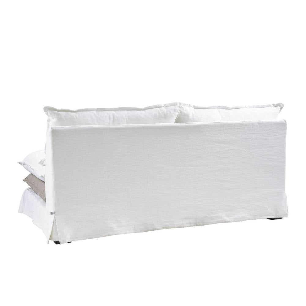 Canapé Theo - Blanc et gris - 180 cm