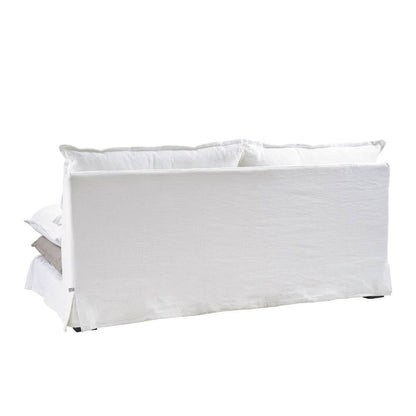 Canapé Theo - Blanc et gris - 180 cm