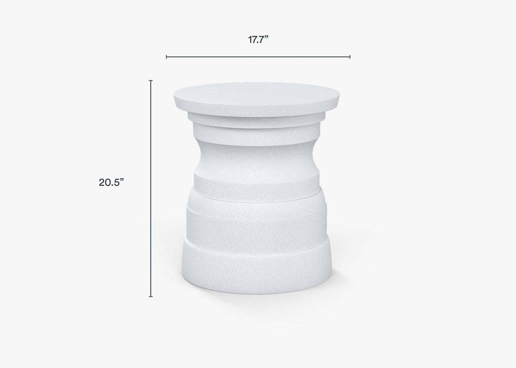 Table d'appoint d'extérieur en béton - à plusieurs niveaux