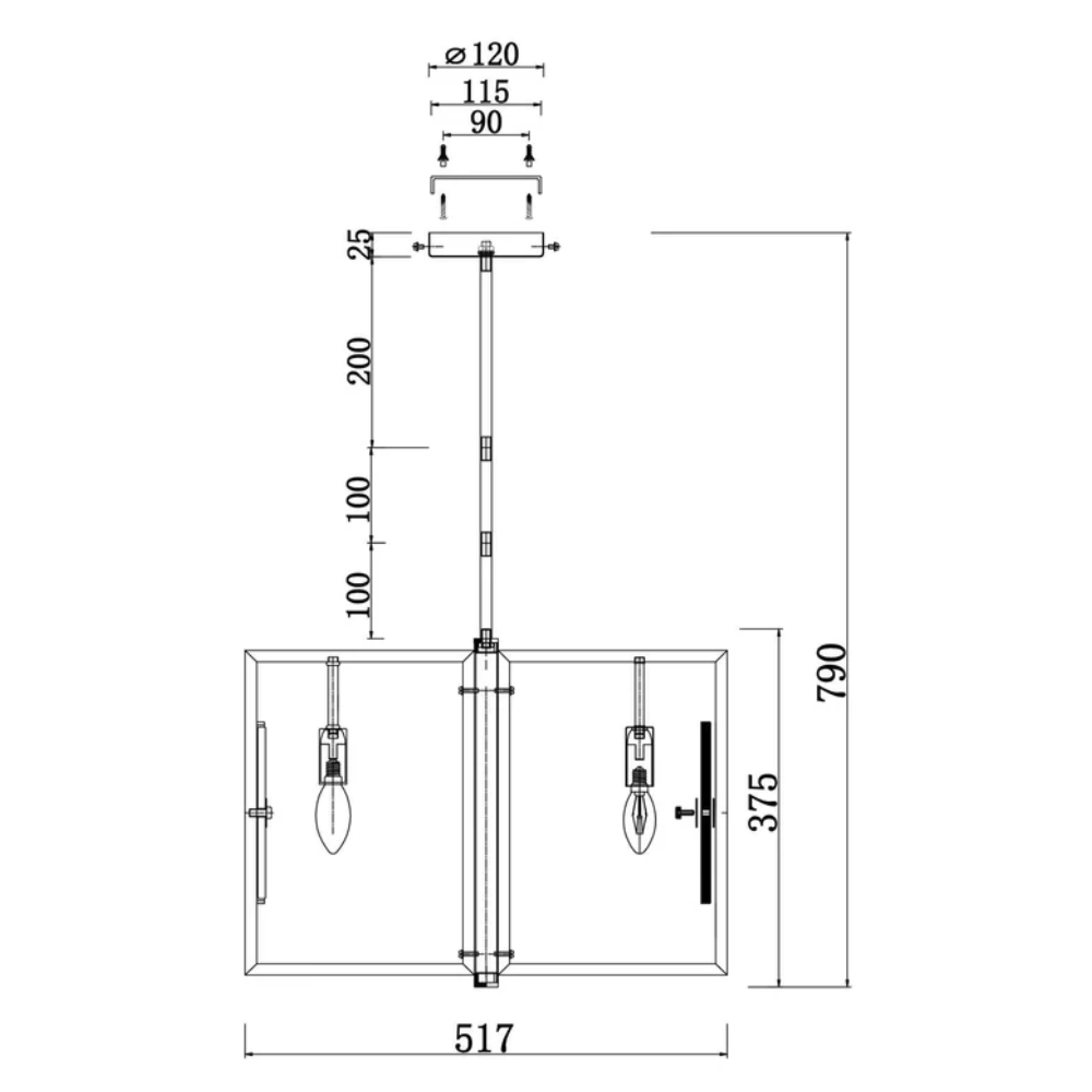 Pendentif en cachemire et or
