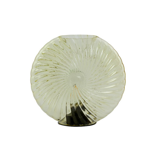 Lampe de table LED en verre marron