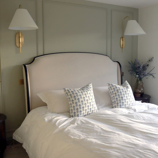 Lit Victoria 180 cm Super King capitonné | Velours capitonné | Style luxueux