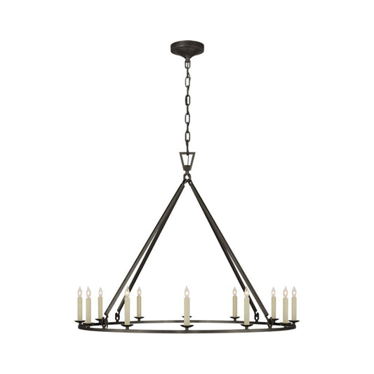 Lustre Darlana à grand anneau simple de Visual Comfort