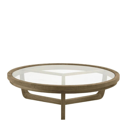 Table basse ronde Noxtam - Verre