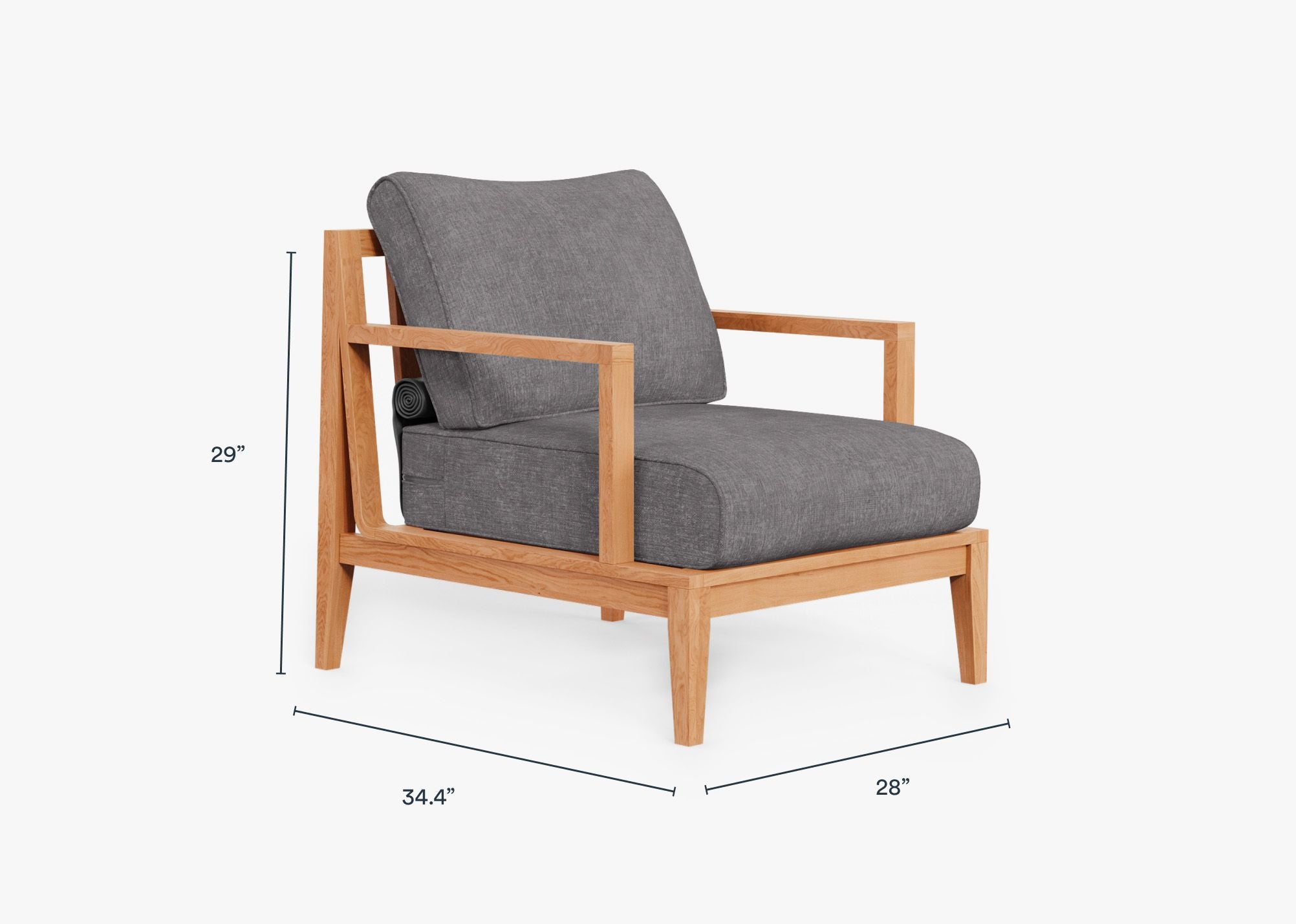 Fauteuil d'extérieur en teck
