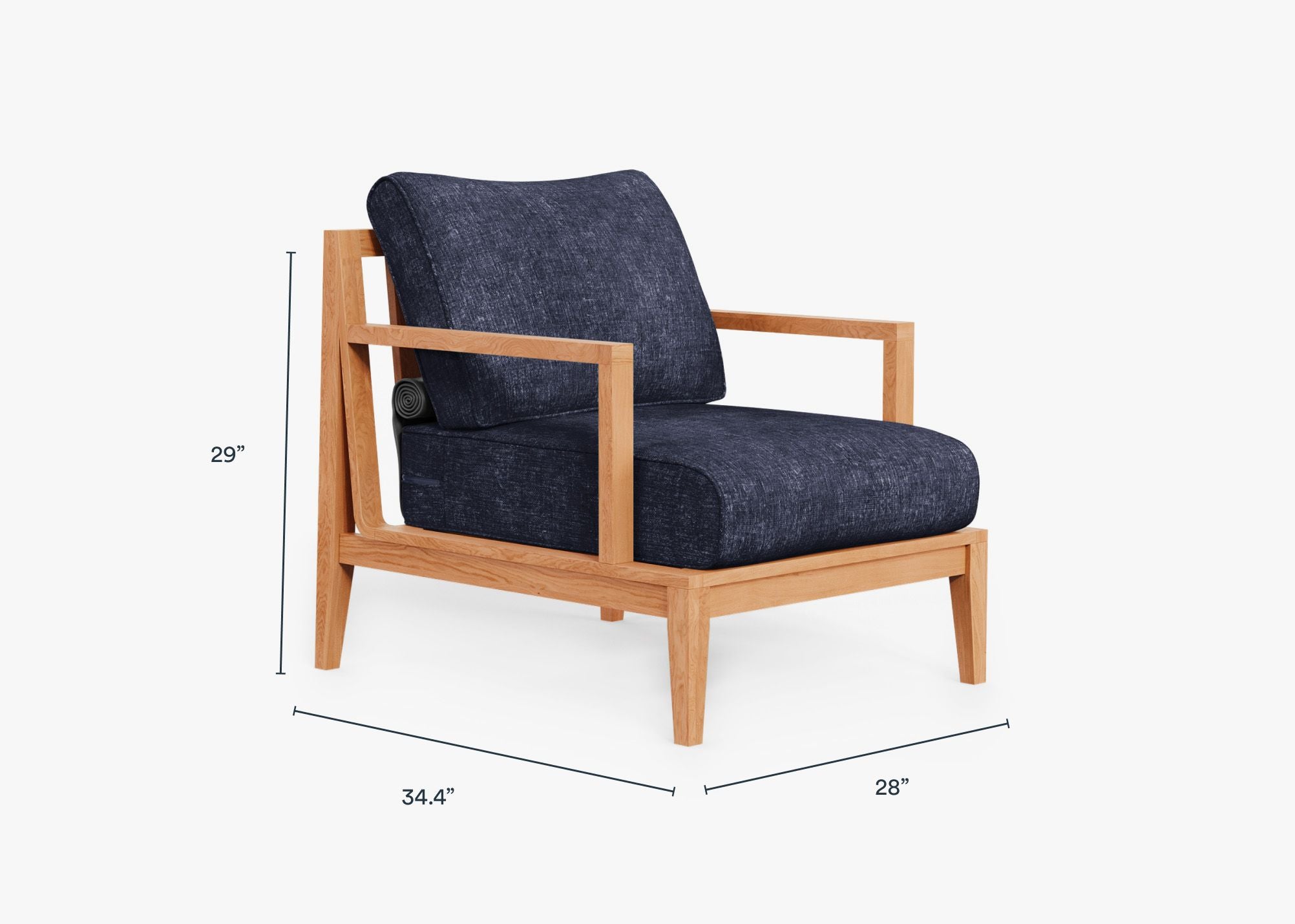 Fauteuil d'extérieur en teck