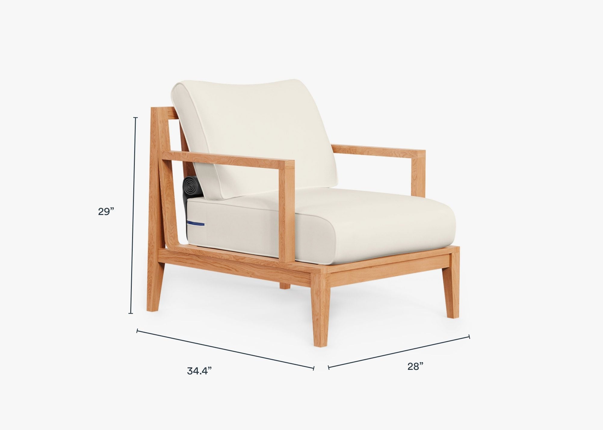 Fauteuil d'extérieur en teck