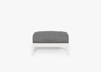 Pouf d'extérieur en aluminium blanc