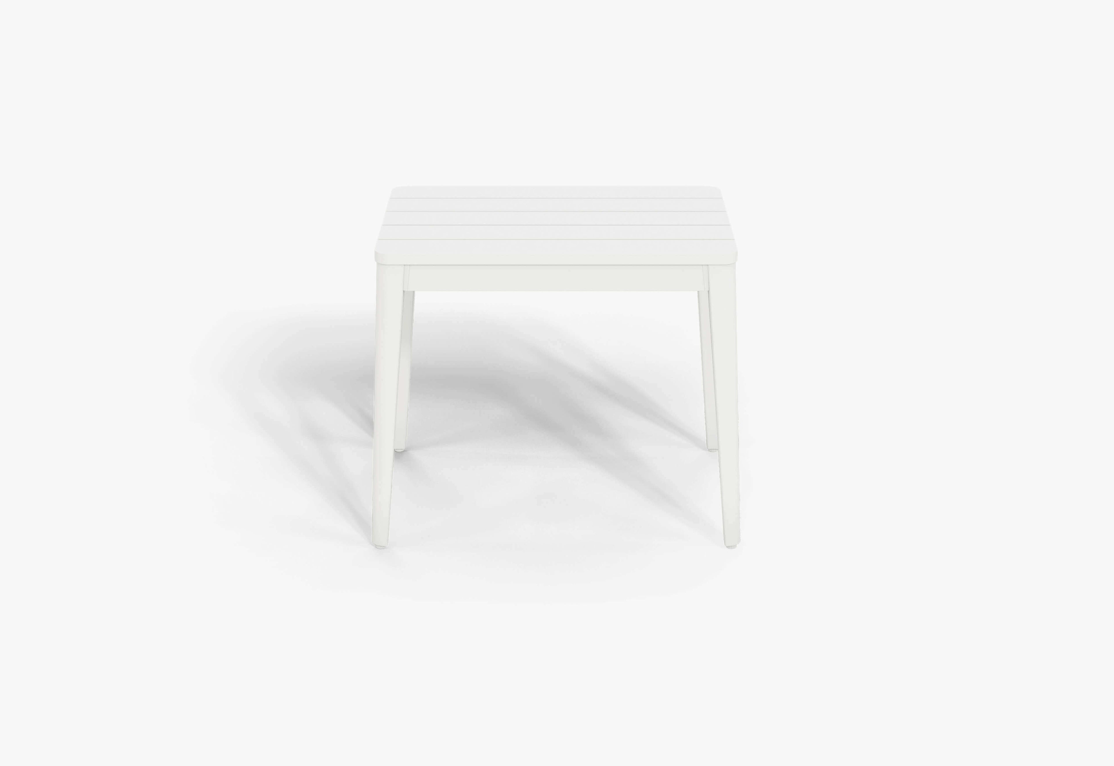 Table d'appoint d'extérieur rectangulaire en aluminium