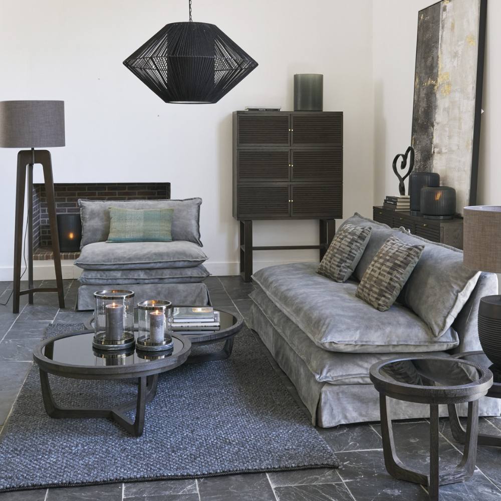 Table basse ronde en saule